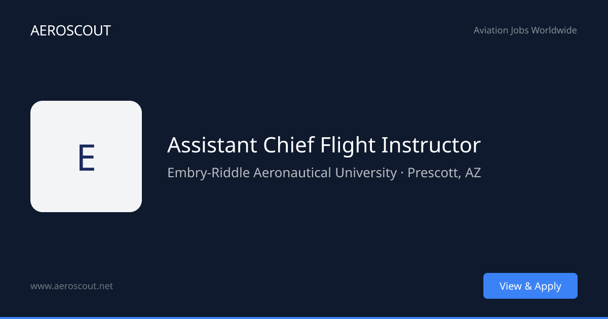 Assistant Chief Flight Instructor at Embry-Riddle Aeronautical ...